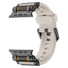 For Apple Watch 46mm / 49mm / 45mm / 44mm Armor Gear Silicone Watch Band(Black Starlight) - 2