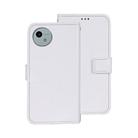 For Sharp Aquos wish4 idewei Crazy Horse Texture Leather Phone Case(White) - 1
