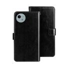 For Sharp Aquos wish4 idewei Crazy Horse Texture Leather Phone Case(Black) - 1
