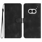For Nothing Phone 2a Heart Pattern Skin Feel Leather Phone Case(Black) - 1