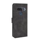 For LG G8s ThinQ Solid Color Skin Feel Magnetic Buckle Horizontal Flip Calf Texture PU Leather Case with Holder & Card Slots & Wallet(Black) - 3