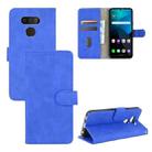 For LG Harmony 4 Solid Color Skin Feel Magnetic Buckle Horizontal Flip Calf Texture PU Leather Case with Holder & Card Slots & Wallet(Blue) - 1