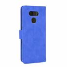 For LG Harmony 4 Solid Color Skin Feel Magnetic Buckle Horizontal Flip Calf Texture PU Leather Case with Holder & Card Slots & Wallet(Blue) - 3