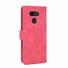 For LG Harmony 4 Solid Color Skin Feel Magnetic Buckle Horizontal Flip Calf Texture PU Leather Case with Holder & Card Slots & Wallet(Rose Red) - 3