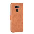 For LG Harmony 4 Solid Color Skin Feel Magnetic Buckle Horizontal Flip Calf Texture PU Leather Case with Holder & Card Slots & Wallet(Brown) - 3