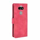 For LG K31 / Aristo 5 Solid Color Skin Feel Magnetic Buckle Horizontal Flip Calf Texture PU Leather Case with Holder & Card Slots & Wallet(Rose Red) - 3