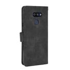 For LG K40S Solid Color Skin Feel Magnetic Buckle Horizontal Flip Calf Texture PU Leather Case with Holder & Card Slots & Wallet(Black) - 3