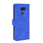 For LG K40S Solid Color Skin Feel Magnetic Buckle Horizontal Flip Calf Texture PU Leather Case with Holder & Card Slots & Wallet(Blue) - 3