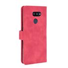 For LG K40S Solid Color Skin Feel Magnetic Buckle Horizontal Flip Calf Texture PU Leather Case with Holder & Card Slots & Wallet(Rose Red) - 3