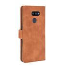 For LG K40S Solid Color Skin Feel Magnetic Buckle Horizontal Flip Calf Texture PU Leather Case with Holder & Card Slots & Wallet(Brown) - 3