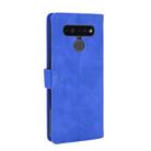 For LG K41S / K51S Solid Color Skin Feel Magnetic Buckle Horizontal Flip Calf Texture PU Leather Case with Holder & Card Slots & Wallet(Blue) - 3