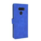 For LG K50S Solid Color Skin Feel Magnetic Buckle Horizontal Flip Calf Texture PU Leather Case with Holder & Card Slots & Wallet(Blue) - 3