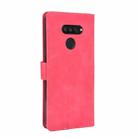 For LG K50S Solid Color Skin Feel Magnetic Buckle Horizontal Flip Calf Texture PU Leather Case with Holder & Card Slots & Wallet(Rose Red) - 3