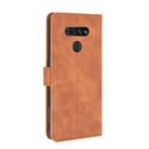 For LG K51 / Q51 Solid Color Skin Feel Magnetic Buckle Horizontal Flip Calf Texture PU Leather Case with Holder & Card Slots & Wallet(Brown) - 3