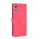 For LG Velvet Solid Color Skin Feel Magnetic Buckle Horizontal Flip Calf Texture PU Leather Case with Holder & Card Slots & Wallet(Rose Red) - 3