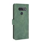 For LG Q70 Solid Color Skin Feel Magnetic Buckle Horizontal Flip Calf Texture PU Leather Case with Holder & Card Slots & Wallet(Green) - 2