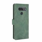 For LG Q70 Solid Color Skin Feel Magnetic Buckle Horizontal Flip Calf Texture PU Leather Case with Holder & Card Slots & Wallet(Green) - 2