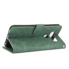 For LG Q70 Solid Color Skin Feel Magnetic Buckle Horizontal Flip Calf Texture PU Leather Case with Holder & Card Slots & Wallet(Green) - 4