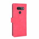 For LG Q70 Solid Color Skin Feel Magnetic Buckle Horizontal Flip Calf Texture PU Leather Case with Holder & Card Slots & Wallet(Rose Red) - 3