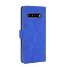 For LG V60 ThinQ 5G Solid Color Skin Feel Magnetic Buckle Horizontal Flip Calf Texture PU Leather Case with Holder & Card Slots & Wallet(Blue) - 2
