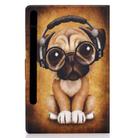 For Samsung Galaxy Tab S8 / Galaxy Tab S7 T870 Electric Pressed Colored Drawing Horizontal Flip Leather Case with Holder & Card Slots & Sleep / Wake-up function(Shar Pei) - 3