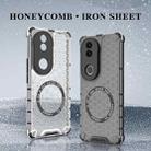 For vivo V50 5G Global Honeycomb Magnetic Ring Shockproof Phone Case(White) - 2