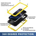 For iPhone 15 Plus Four-proof Metal Hybrid Silicone Phone Case(Yellow) - 3