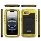 For iPhone 16e Four-proof Metal Hybrid Silicone Phone Case(Yellow) - 2
