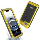 For iPhone 16e Four-proof Metal Hybrid Silicone Phone Case(Yellow) - 3