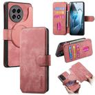 For OnePlus Ace 5 CaseNeo MagSafe RFID Anti-theft Retro Leather Phone Case(Pink) - 1