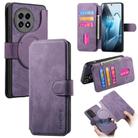 For OnePlus 13 CaseNeo MagSafe RFID Anti-theft Retro Leather Phone Case(Purple) - 1