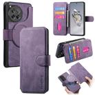 For OnePlus 12 CaseNeo MagSafe RFID Anti-theft Retro Leather Phone Case(Purple) - 1
