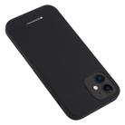For iPhone 12 mini GOOSPERY SILICONE Solid Color Soft Liquid Silicone Shockproof Soft TPU Case(Black) - 1