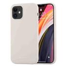 For iPhone 12 mini GOOSPERY SILICONE Solid Color Soft Liquid Silicone Shockproof Soft TPU Case(Stone Grey) - 1