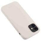 For iPhone 12 mini GOOSPERY SILICONE Solid Color Soft Liquid Silicone Shockproof Soft TPU Case(Stone Grey) - 2