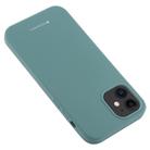 For iPhone 12 mini GOOSPERY SILICONE Solid Color Soft Liquid Silicone Shockproof Soft TPU Case(Green) - 2