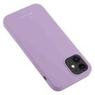 For iPhone 12 mini GOOSPERY SILICONE Solid Color Soft Liquid Silicone Shockproof Soft TPU Case(Purple) - 2