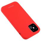 For iPhone 12 / 12 Pro GOOSPERY SILICONE Solid Color Soft Liquid Silicone Shockproof Soft TPU Case(Red) - 2