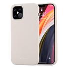 For iPhone 12 / 12 Pro GOOSPERY SILICONE Solid Color Soft Liquid Silicone Shockproof Soft TPU Case(Stone Grey) - 1