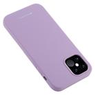 For iPhone 12 / 12 Pro GOOSPERY SILICONE Solid Color Soft Liquid Silicone Shockproof Soft TPU Case(Purple) - 2