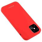 For iPhone 12 Pro Max GOOSPERY SILICONE Solid Color Soft Liquid Silicone Shockproof Soft TPU Case(Red) - 2