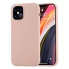 For iPhone 12 Pro Max GOOSPERY SILICONE Solid Color Soft Liquid Silicone Shockproof Soft TPU Case(Pink) - 1