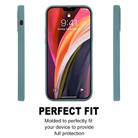 For iPhone 12 Pro Max GOOSPERY SILICONE Solid Color Soft Liquid Silicone Shockproof Soft TPU Case(Stone Grey) - 3