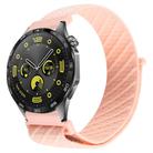 22mm Twill Nylon Loop Hook and Loop Fastener Watch Band(Pink Sand) - 1