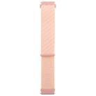 22mm Twill Nylon Loop Hook and Loop Fastener Watch Band(Pink Sand) - 2