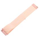 22mm Twill Nylon Loop Hook and Loop Fastener Watch Band(Pink Sand) - 3