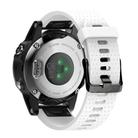For Garmin QuickFit 20mm Kalebol Dot Texture Silicone Watch Band(White) - 2