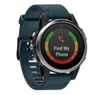 For Garmin QuickFit 20mm Kalebol Dot Texture Silicone Watch Band(Navy Blue) - 1