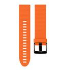For Garmin QuickFit 20mm Kalebol Dot Texture Silicone Watch Band(Orange) - 3