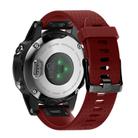 For Garmin QuickFit 20mm Kalebol Dot Texture Silicone Watch Band(Red) - 2